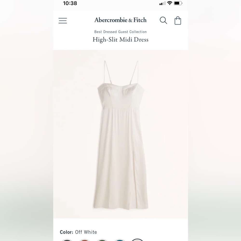 Abercrombie and Fitch silk midi XS